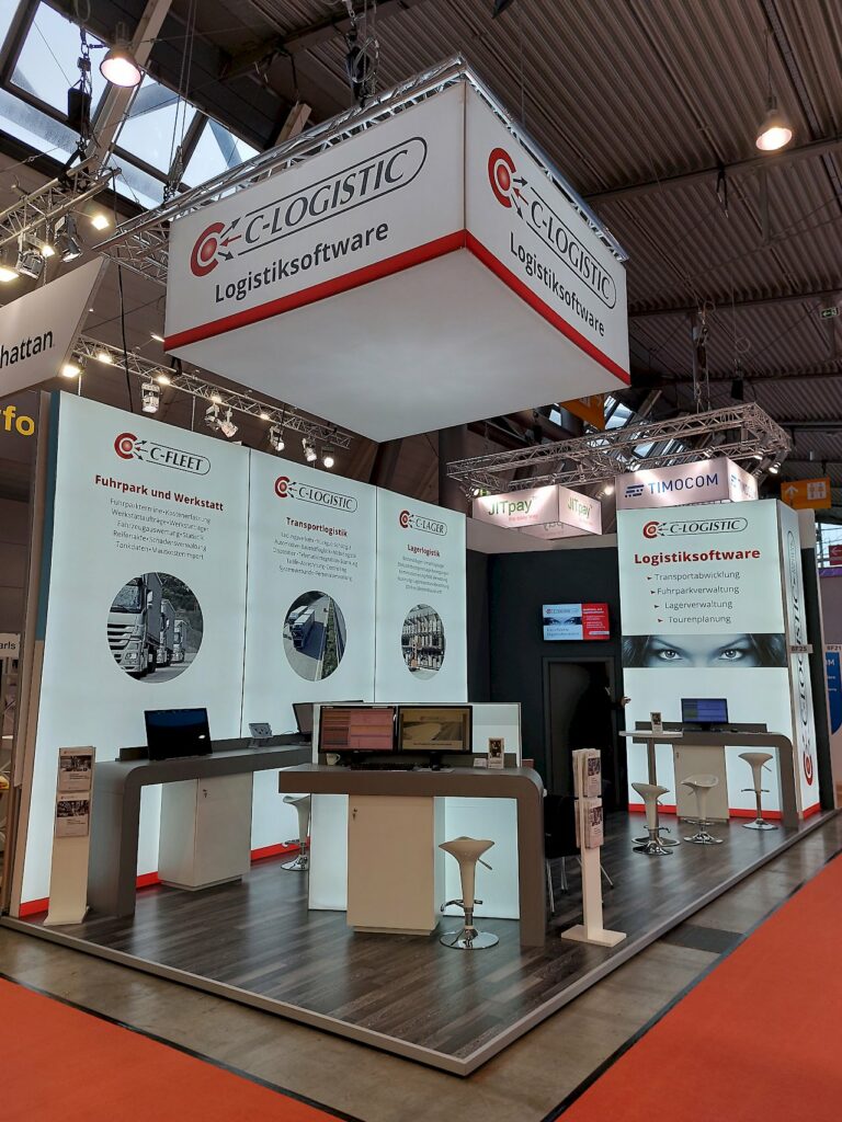 C-Logistic Messstand auf der LogiMAT 2023 Halle 8 Stand F25